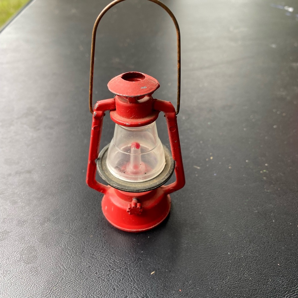 Vintage Red Lantern Pencil Sharpener